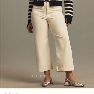 Anthropologie Maeve Colette cord corduroy crop pants 16